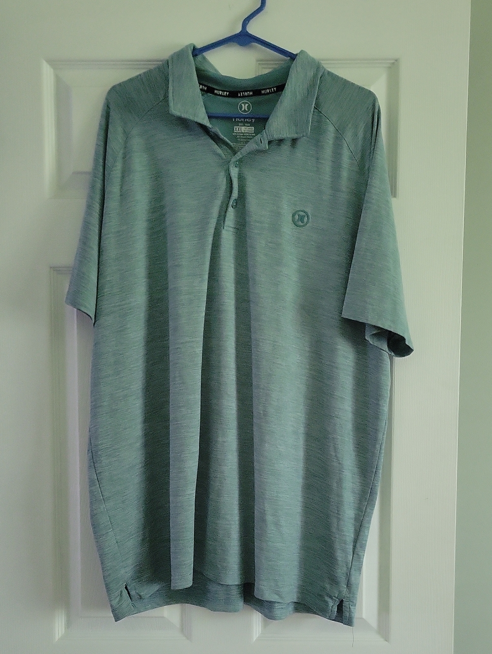 Hurley Men's Polo Shirt in Light Teal